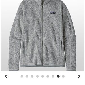 Patagonia better sweater Full-Zip women’s small birch white fleece